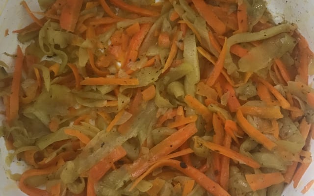 Refogado de Cenoura e Chuchu