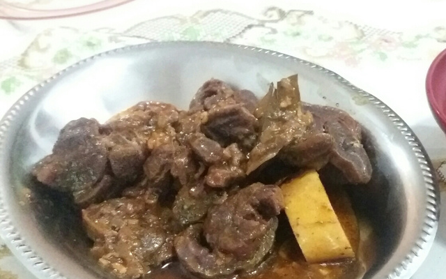 Ossobuco com mostarda e pirão
