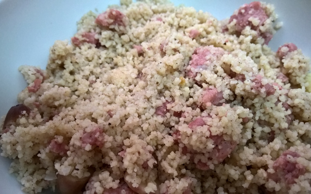 Cuscuz marroquino com summac