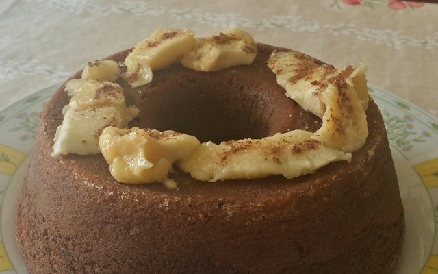 Bolo de banana da terra