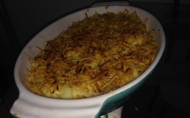 Frango com Catupiri e batata palha da tia Gracia