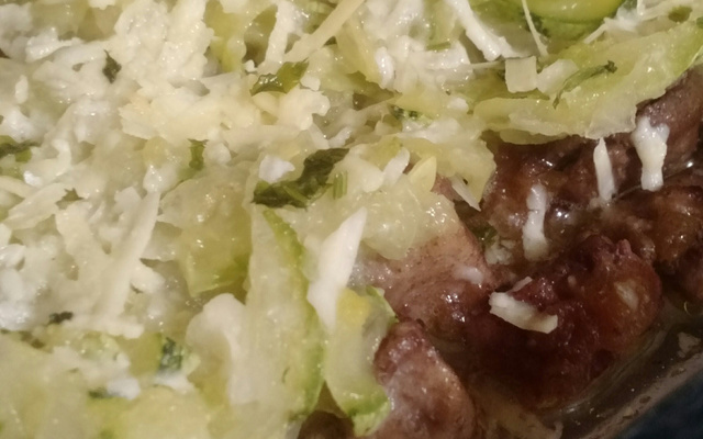 Abobrinha com frango