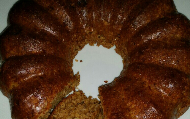 Bolo de Maçã Integral com Aveia e Passas