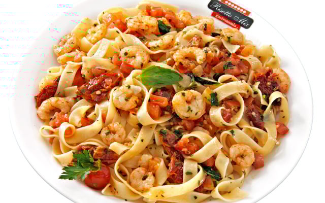 Fettuccine com Camarões