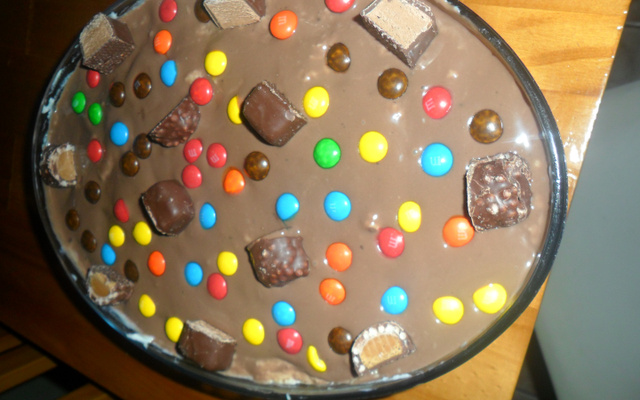 Pavê de abacaxi e chocolate