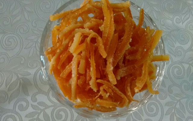 Laranja cristalizada