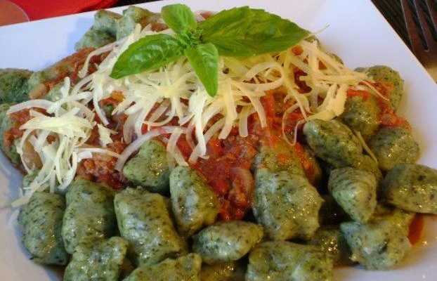 Nhoque verde (de verdura)