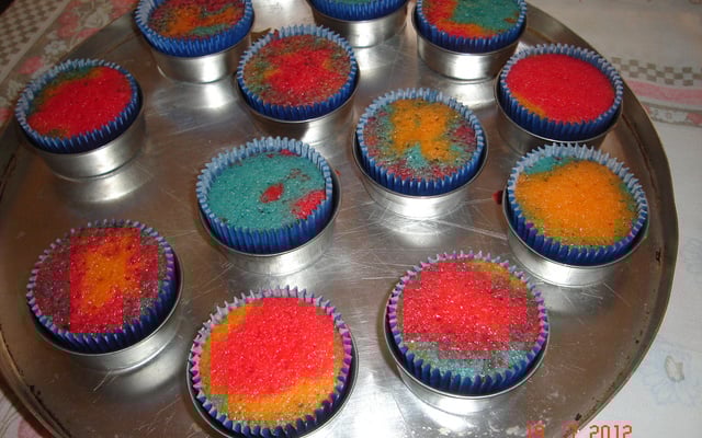 Cupcake colorido