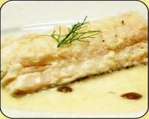 Jacaré ao molho champagne