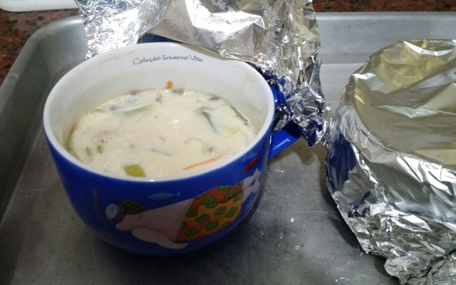 Chawan-mushi - pudim salgado de ovos no vapor da Lucy