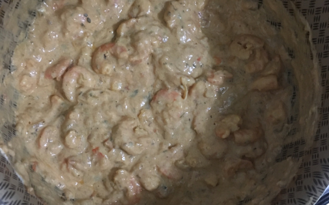 Estrogonofe de camarão