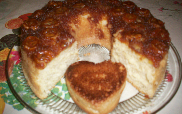 Bolo de banana caramelizado