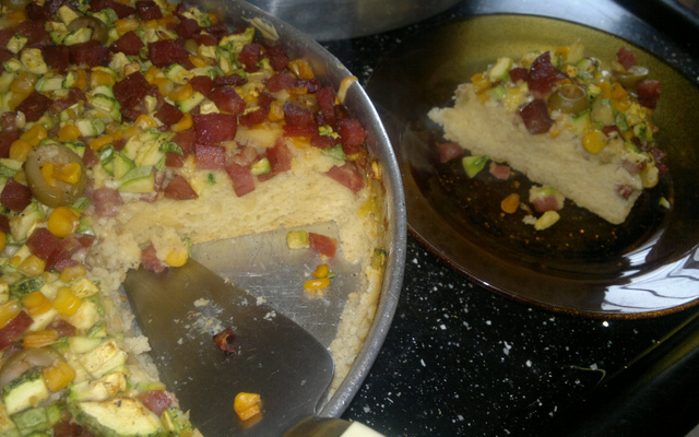 Torta nutritiva de abobrinha