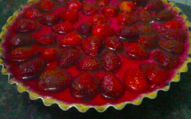 Torta gelada de morango