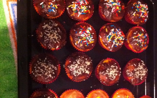 Cupcake de cenoura com Brigadeiro