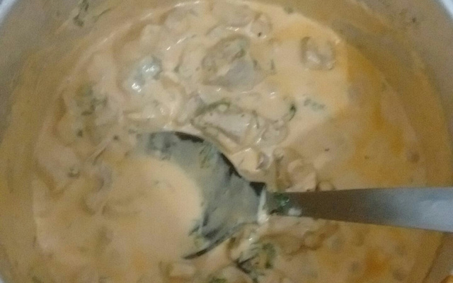 Estrogonofe de pernil de porco da Rayane