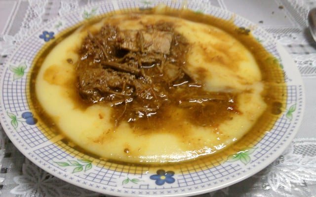 Polenta de panela de pressão