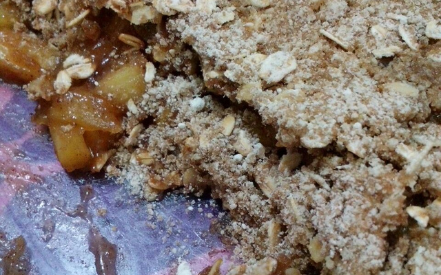 Apple crisp (crocante de maçã)