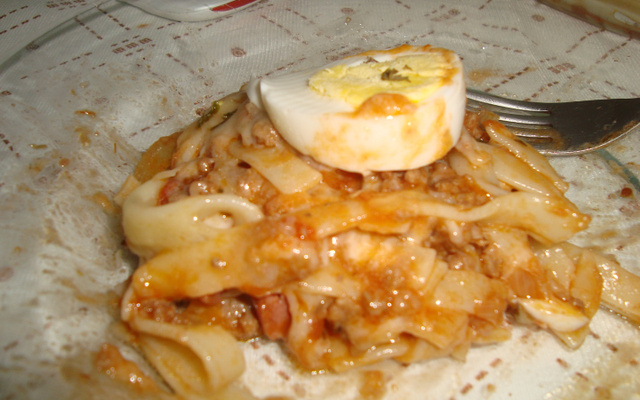 Macarronada com mussarela