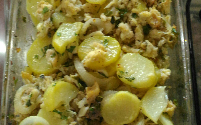 Salada de bacalhau com batata