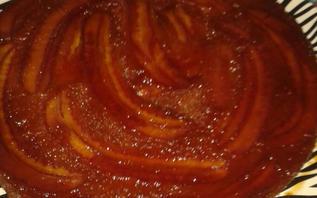 Bolo de banana e aveia