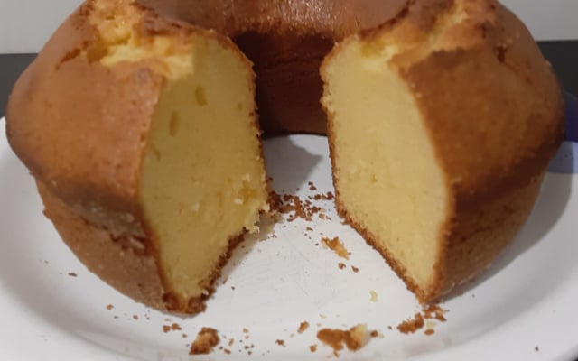 Bolo de fubá com laranja fofinho