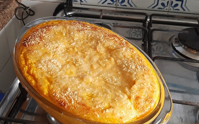 Suflê de 4 legumes no liquidificador