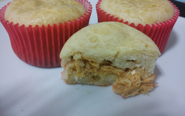 Cupcake torta de frango