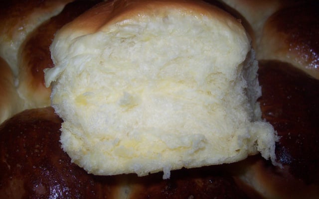 Pão de ovos e leite condensado