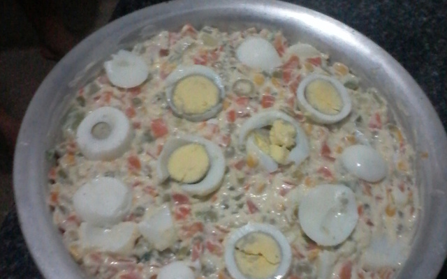 Salada de maionese completa