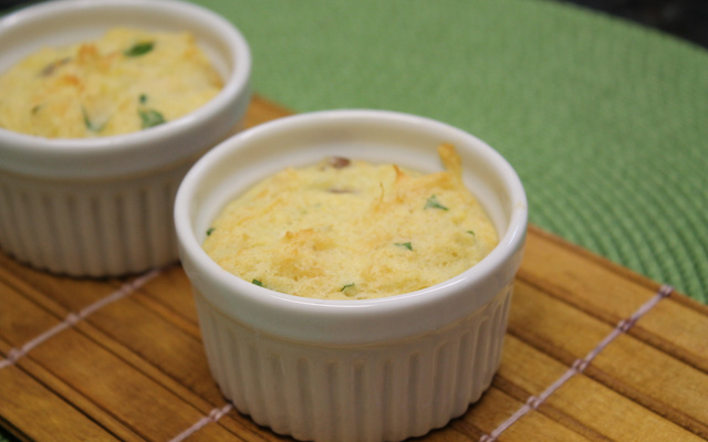 Souflé de Páscoa de bacalhau