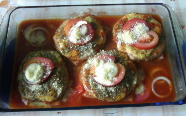 Hambúrguer à parmegiana