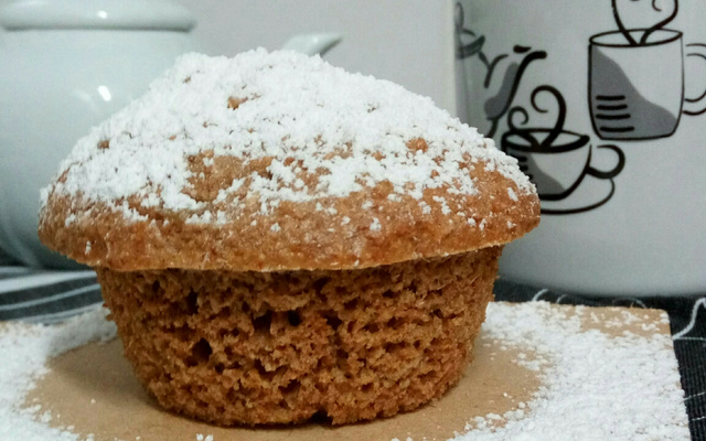 Bolinho integral de banana