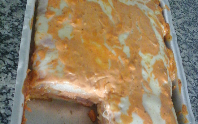 Lasanha de pão de forma