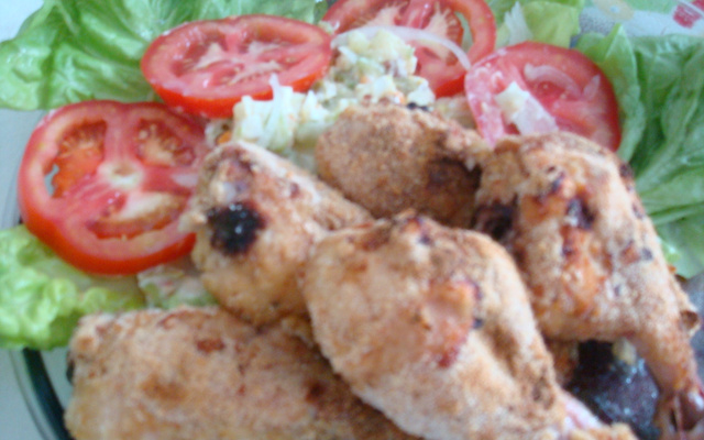 Frango de forno à milanesa