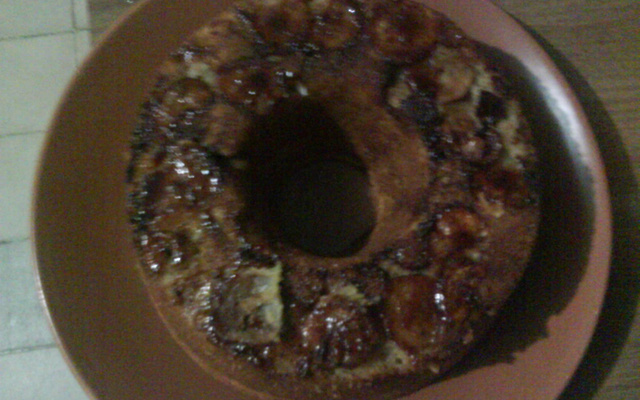 Bolo de banana no liquidificador