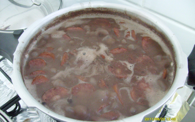 Feijão preto delicioso