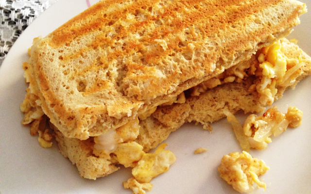 Pão de microondas fácil light