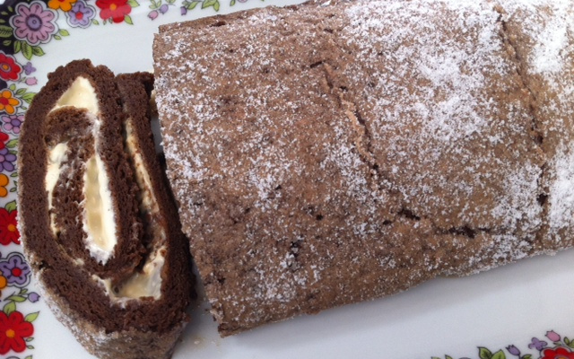 Rocambole mousse de chocolate