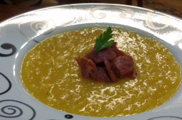 Sopa creme de mandioquinha - muito fácil