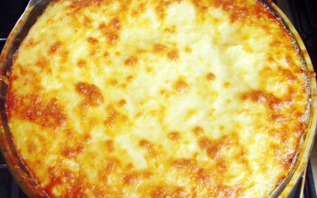 Purê assado (batata e queijos) do Lúcio Cezar