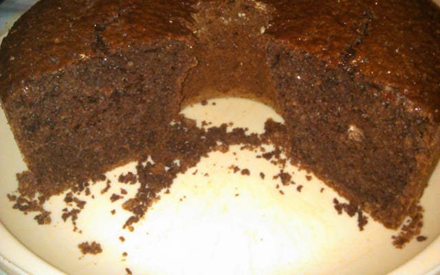 Bolo de chocolate com aveia (sem manteiga)