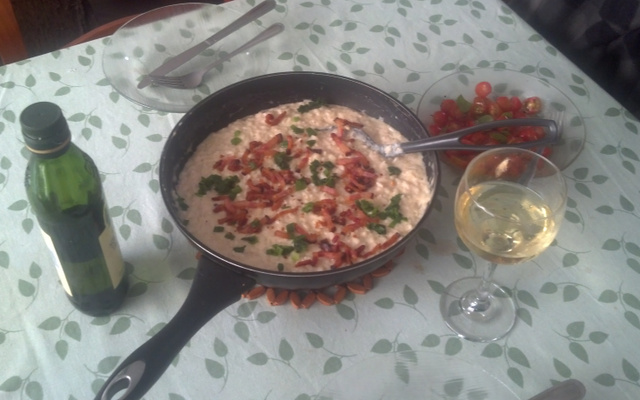 Risoto de bacon