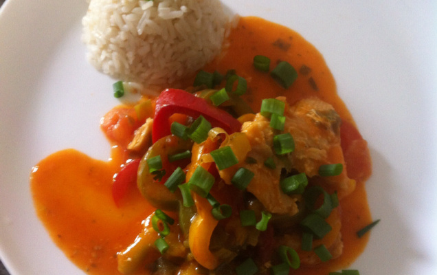 Moqueca de peixe sem oleo de dende