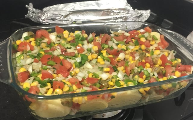 Filé de polaca assado ao forno