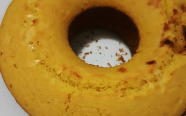 Bolo de fubá com coalhada