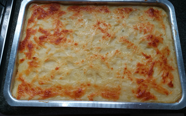 Escondidinho de frango cremoso