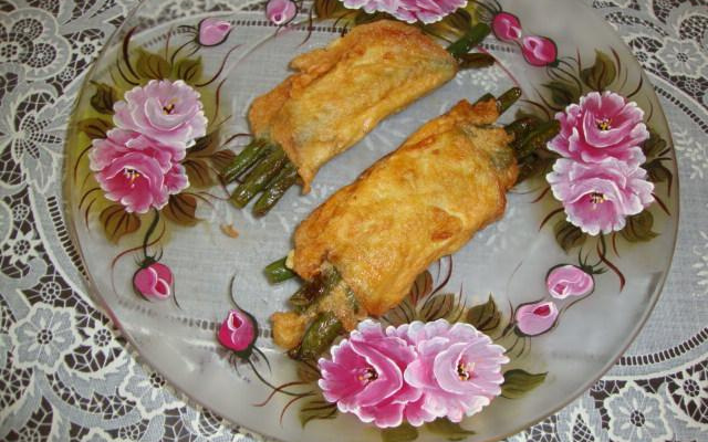 Feixes de vagem à milanesa