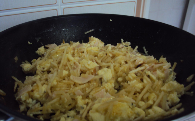 Ovos mexidos crocantes