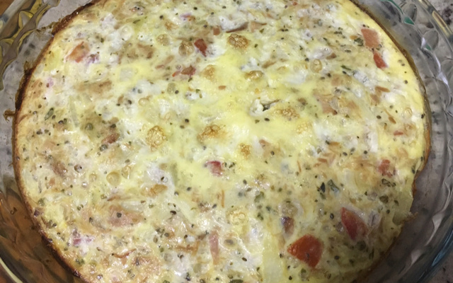 Omelete de atum fácil assado